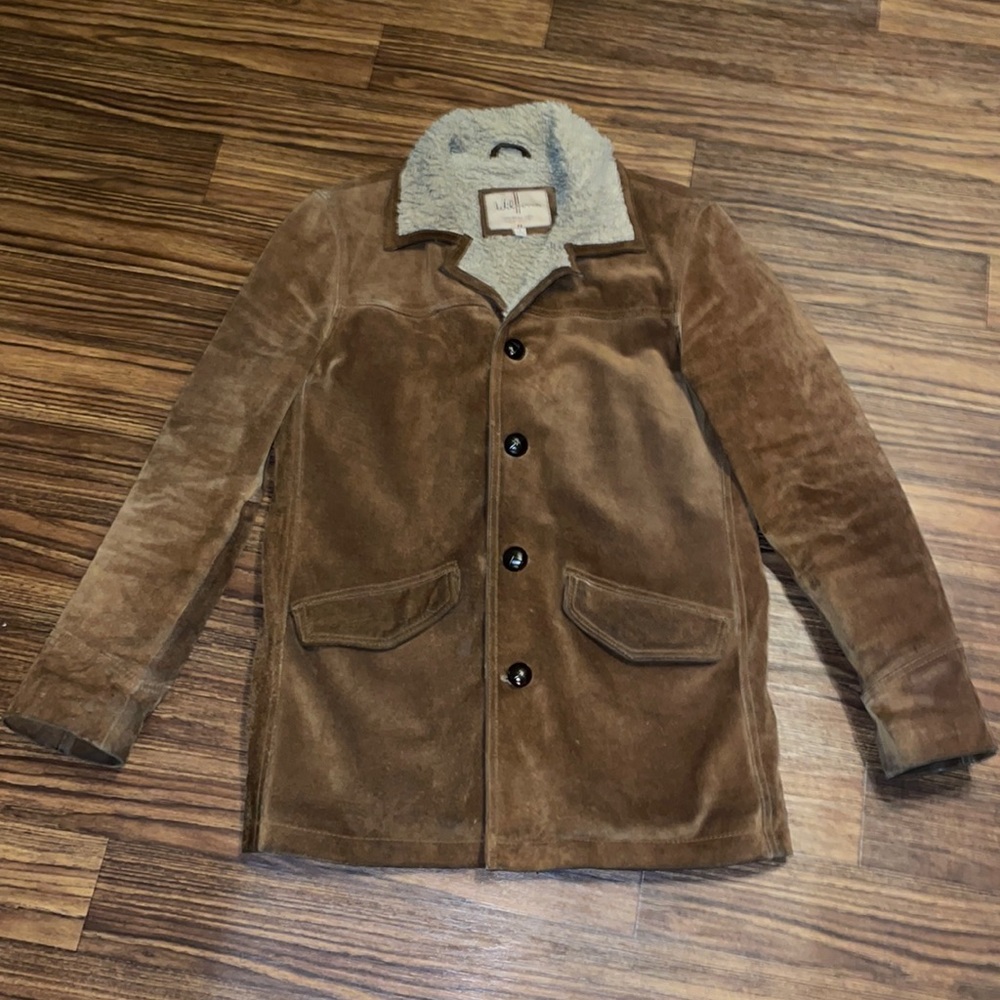 Wilson’s Leather Suede and Sherpa Coat